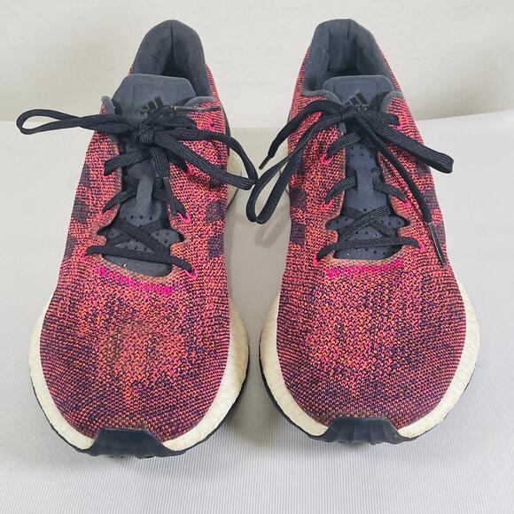 Adidas Pureboost Running Shoes Mens 10.5 Pink Blue Gym Work Out Sneakers Trainer - Picture 7 of 11
